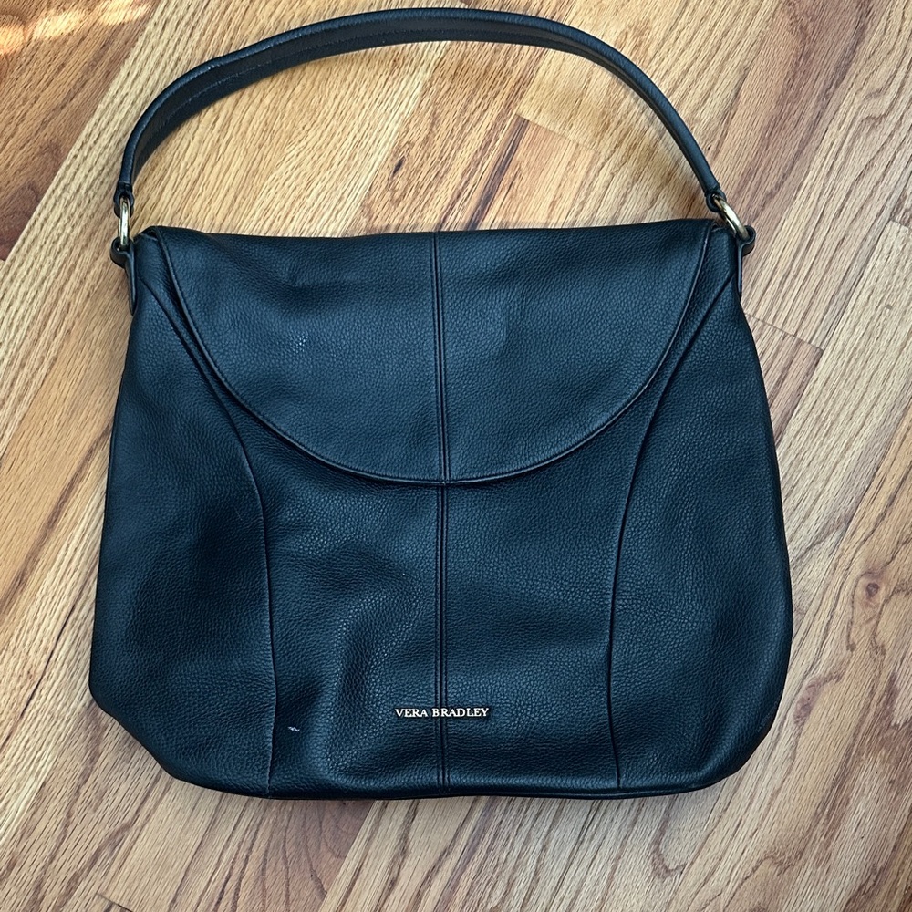 Vera Bradley Elegant Black Shoulder Bag EXCELLENT